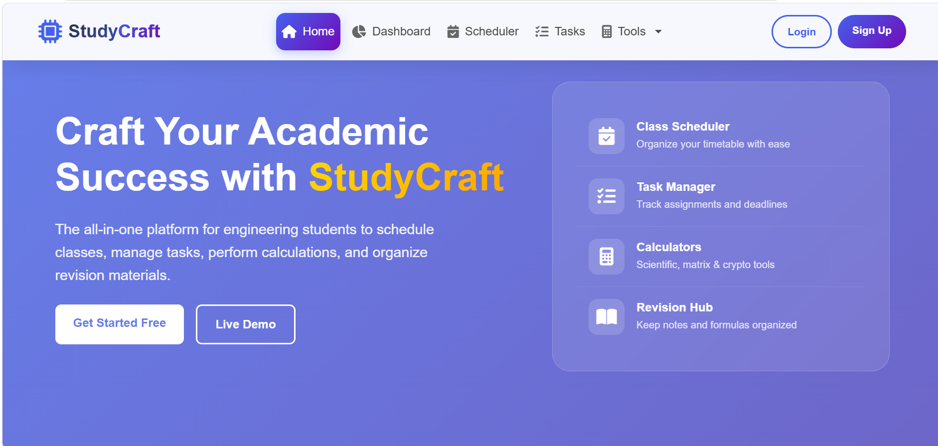 StudyCraft Platform